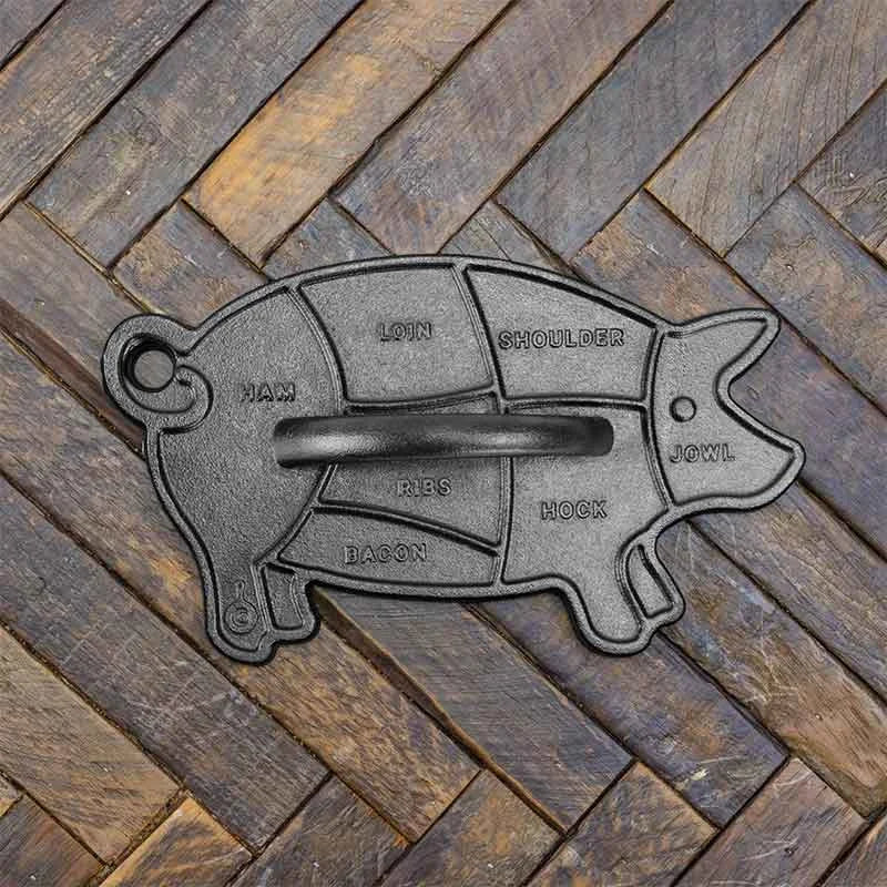 Seasoned Cast Iron Pig Press