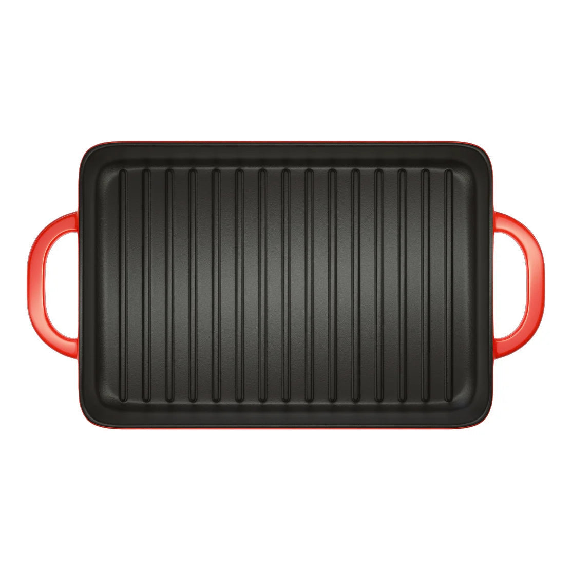 Enameled Cast Iron 12.5 x 8 Inch Grill Pan