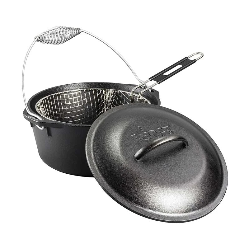 Seasoned Cast Iron Dutch Oven Frying Set